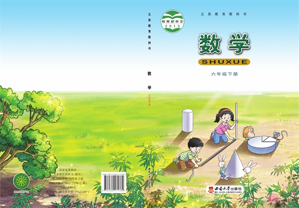 最新【西南大】6年级数学课本•下册.pdf电子教材高清(62.26MB)-找题宝